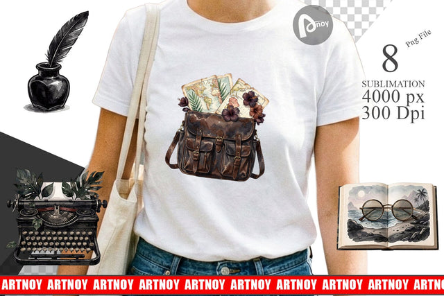 Sublimation Moody Dark Academia Beach Read Sublimation artnoy 