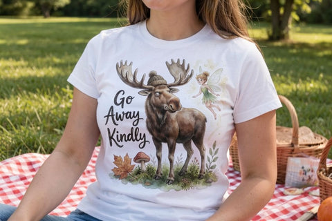 Sublimation Moody Moose Cozy Hygge Watercolor Quote Sublimation artnoy 