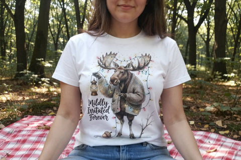 Sublimation Moody Moose Cozy Hygge Watercolor Quote Sublimation artnoy 