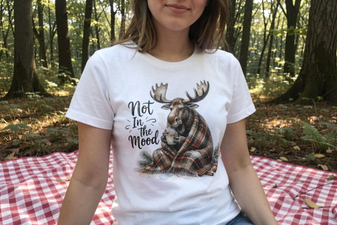 Sublimation Moody Moose Cozy Hygge Watercolor Quote Sublimation artnoy 