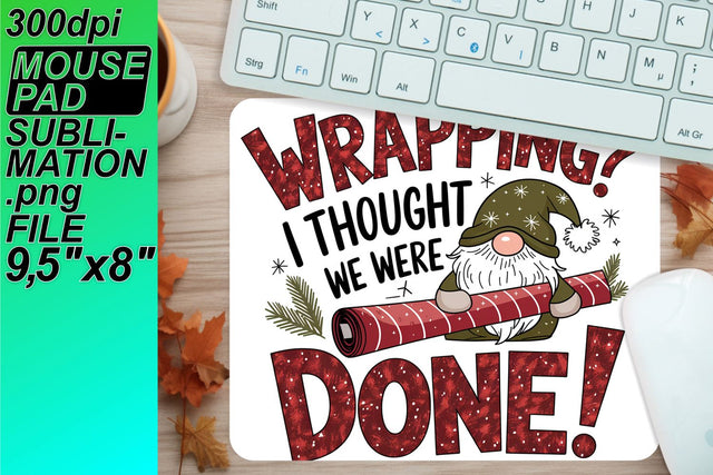 Sublimation mouse pads, unleash your creative ideas! , Gnomes Sublimation HoodArtCraft 