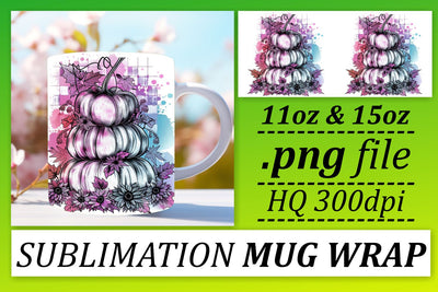 Sublimation Mug Wrap Design Watercolor 11oz/15oz Sublimation afrosvg 