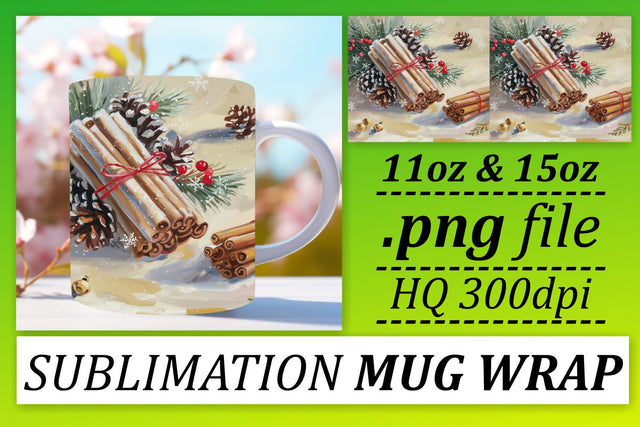 Sublimation mug wraps, enhance your drinkware collection! , Christmas Sublimation afrosvg 