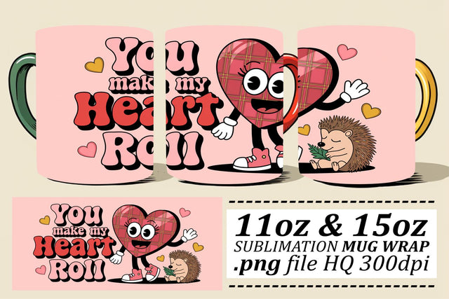 Sublimation mug wraps, enhance your drinkware collection! , Valentines Sublimation afrosvg 