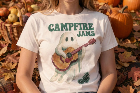 Sublimation Mystical Woodland Campfire Ghosts Sublimation artnoy 