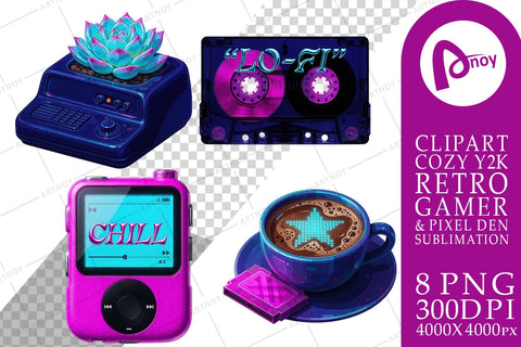 Sublimation Neon Cyberpunk Hygge Nostalgia Cafe Sublimation artnoy 
