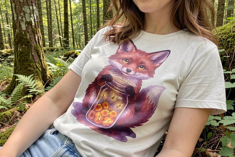 Sublimation Nocturnal Forest Glimmer Watercolor Sublimation artnoy 
