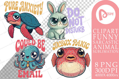Sublimation Office Grump Big-Eye Ocean Friends Sublimation artnoy 