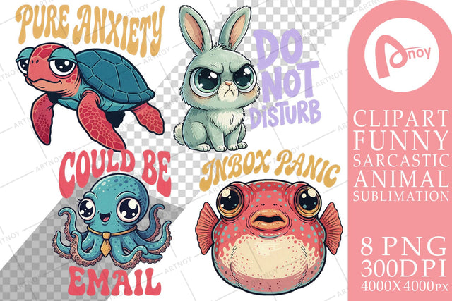 Sublimation Office Grump Big-Eye Ocean Friends Sublimation artnoy 