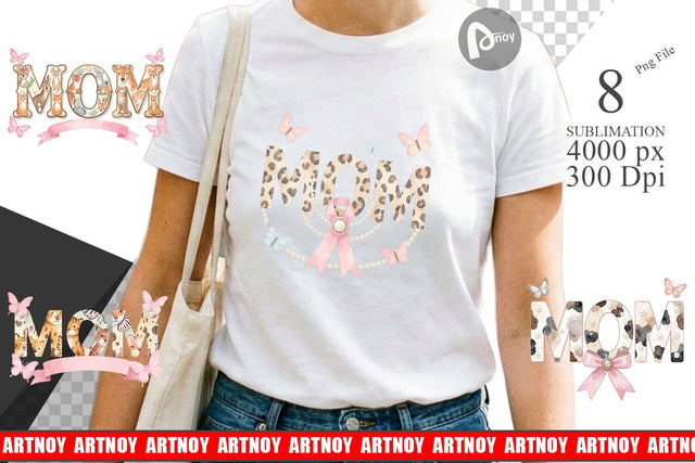 Sublimation Ornate Garden MOM Watercolor Sublimation artnoy 