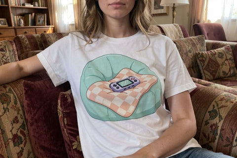 Sublimation Pastel Lavender Cozy Gamer Sublimation artnoy 
