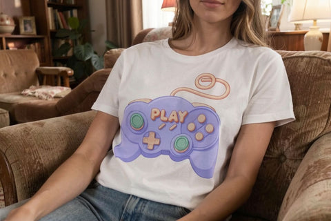 Sublimation Pastel Lavender Cozy Gamer Sublimation artnoy 