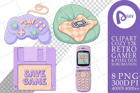 Sublimation Pastel Lavender Cozy Gamer Sublimation artnoy 