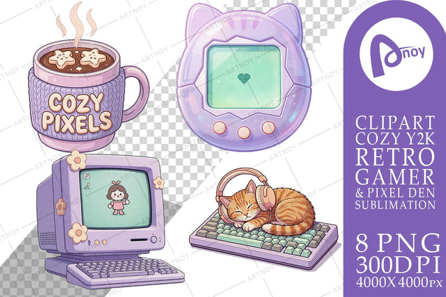 Sublimation Pastel Lavender Cozy Gamer Sublimation artnoy 