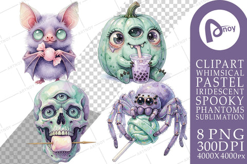 Sublimation Pastel Midnight Muncher Spooky Treats Sublimation artnoy 