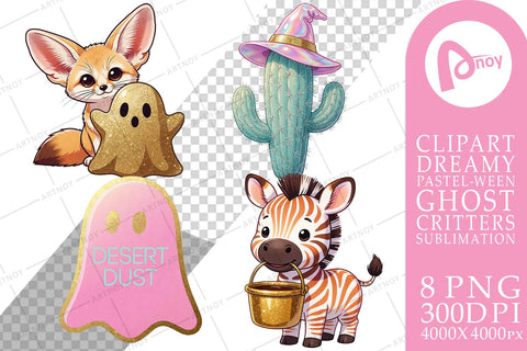 Sublimation Pastel Spooky Safari Desert Pals Sublimation artnoy 