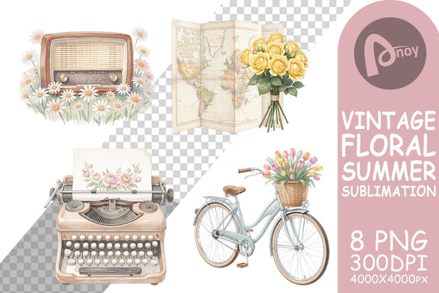 Sublimation Pastel Vintage Travel Gear Watercolor Sublimation artnoy 