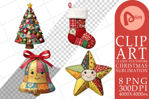 Sublimation Patchwork Christmas Folk Art Sublimation artnoy 