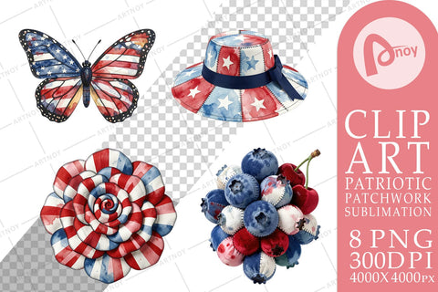 Sublimation Patriotic Bloom Fabric Watercolor Sublimation artnoy 