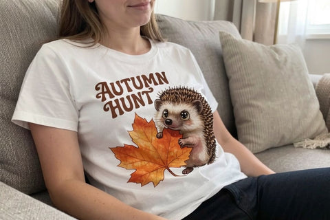 Sublimation Playful Autumn Acorn Forest Friends Sublimation artnoy 