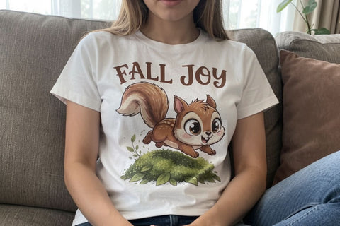 Sublimation Playful Autumn Acorn Forest Friends Sublimation artnoy 
