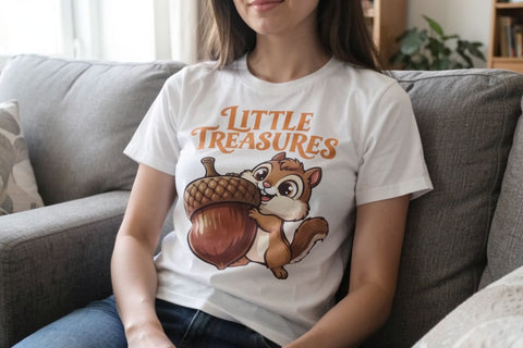 Sublimation Playful Autumn Acorn Forest Friends Sublimation artnoy 
