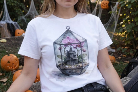 Sublimation Playful Haunted Botanical Halloween SVG artnoy 