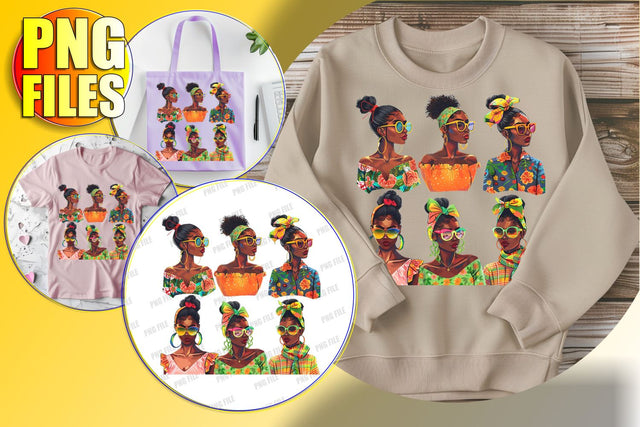 Sublimation PNG: Afro Woman Clipart Sublimation afrosvg 