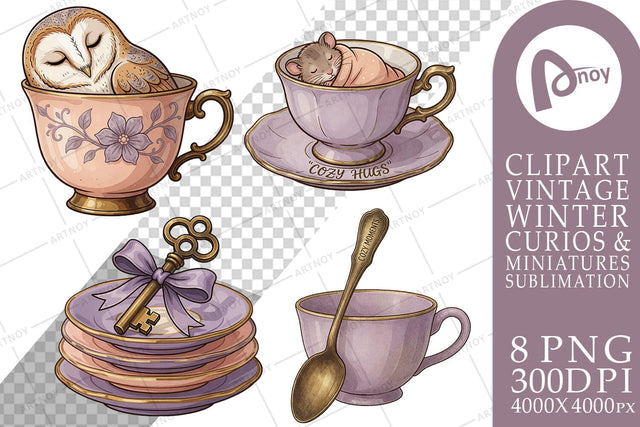Sublimation Porcelain Teatime Frosted Botanicals Sublimation artnoy 