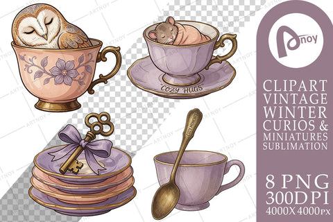 Sublimation Porcelain Teatime Frosted Botanicals Sublimation artnoy 