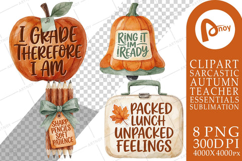 Sublimation Pumpkin Spice Teacher Survival Kit Sublimation artnoy 