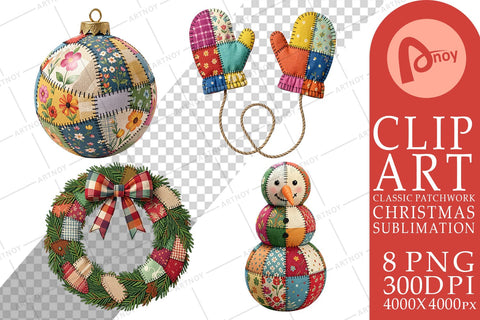 Sublimation Quilted Winter Decor Patchwork Sublimation artnoy 