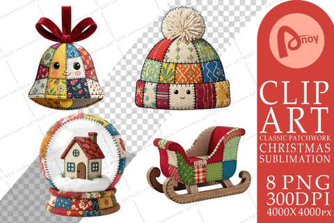 Sublimation Quilted Winter Decor Patchwork Sublimation artnoy 