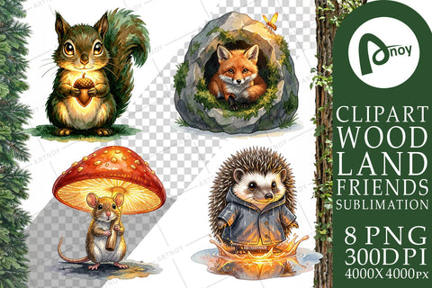 Sublimation Rainy Day Moss Magic Animal Watercolor Sublimation artnoy 