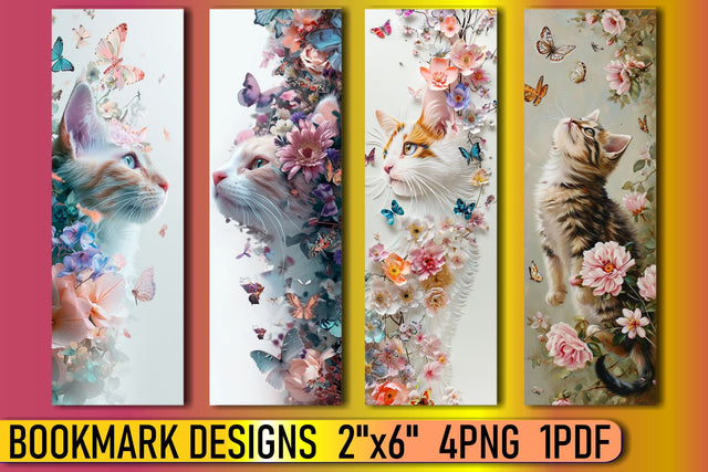 Sublimation-Ready Cat Bookmark Designs for Sale Sublimation afrosvg 
