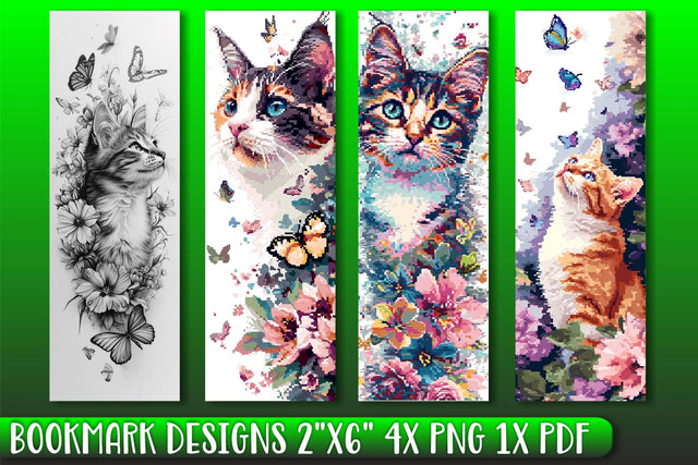 Sublimation-Ready Cat Bookmarks Sublimation afrosvg 
