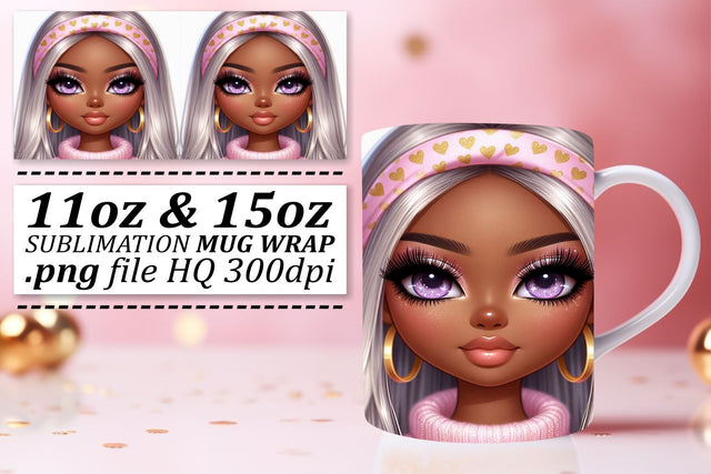 Sublimation-ready designs, ideal for any project! , Love Girl Sublimation afrosvg 