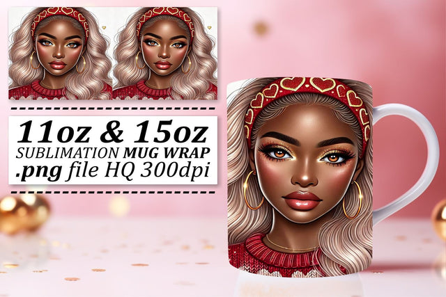 Sublimation-ready designs, ideal for any project! , Love Girl Sublimation afrosvg 