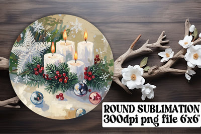 sublimation-ready for keychains! , Creative circle designs, Christmas Sublimation afrosvg 