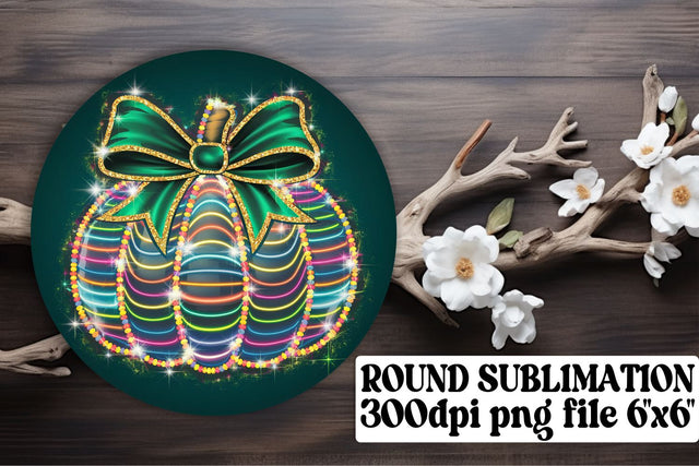 sublimation-ready for keychains! , Creative circle designs, Neon Fall Sublimation afrosvg 