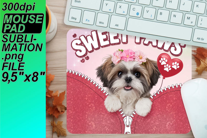 Sublimation-ready mouse pads, craft your vision! , Valentines Sublimation HoodArtCraft 