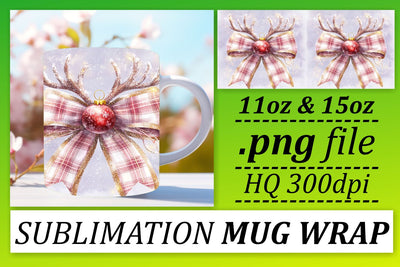 Sublimation-ready mug wraps, create your own style! , Xmas Sublimation afrosvg 
