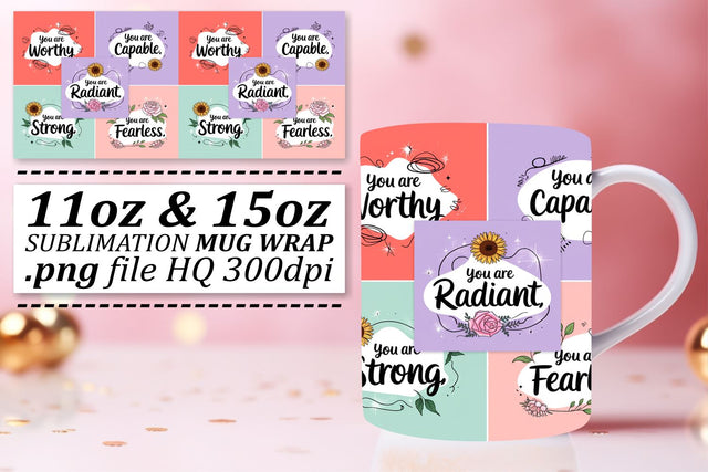 Sublimation-ready mug wraps, elevate your crafting game! , Quote Sublimation afrosvg 