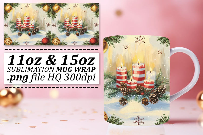 Sublimation-ready mug wraps, ideal for special occasions! , Christmas Sublimation afrosvg 