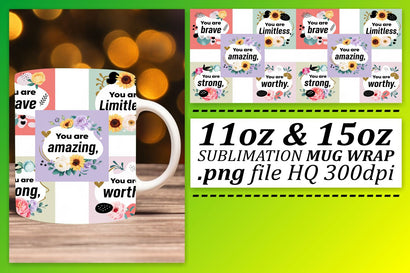 Sublimation-ready mug wraps, ideal for special occasions! , Quote Sublimation afrosvg 