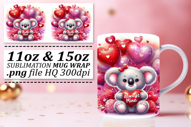 Sublimation-ready mug wraps, ideal for special occasions! , Valentines Sublimation afrosvg 