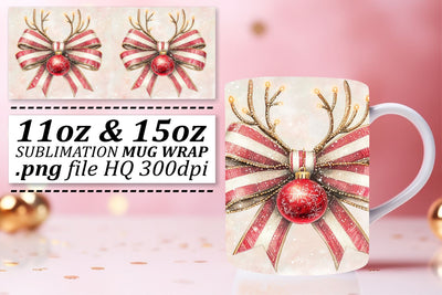 Sublimation-ready mug wraps, ideal for special occasions! , Xmas Sublimation afrosvg 