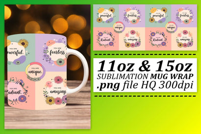 Sublimation-ready mug wraps, perfect for crafting! , Quote Sublimation afrosvg 