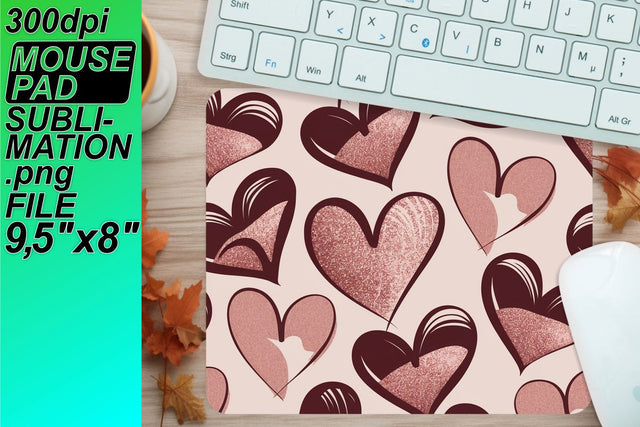 Sublimation-ready PNG, perfect for your mouse pads! , Heart Sublimation HoodArtCraft 