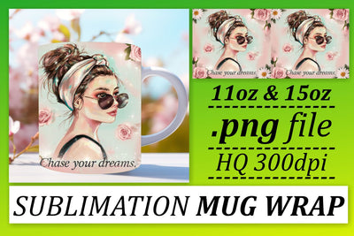 Sublimation-ready PNGs, create stunning mugs! , Woman Sublimation afrosvg 